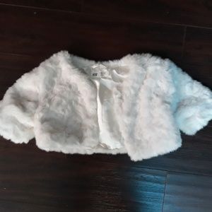 H&M girls fuzzy jacket